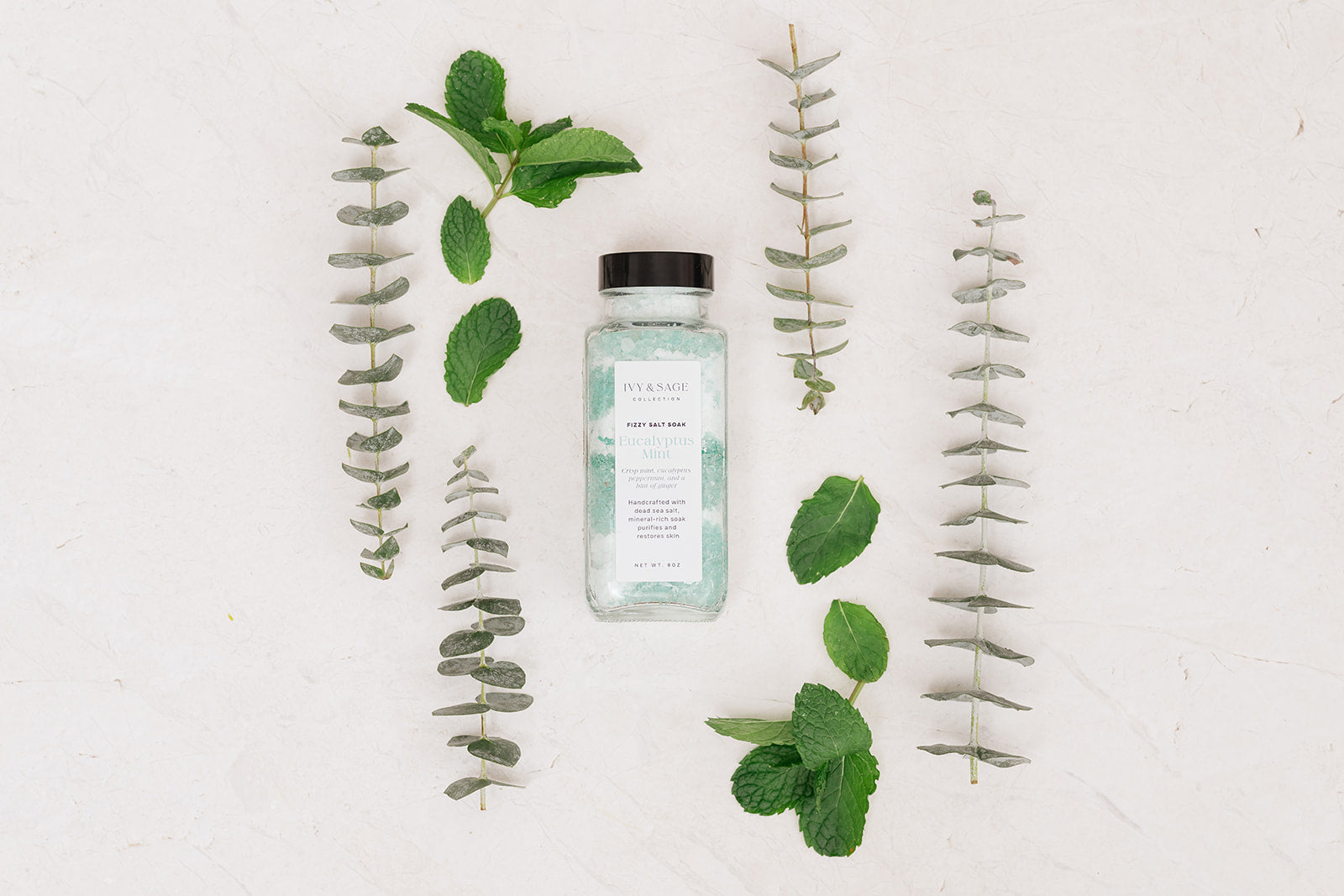 Eucalyptus Mint: Salt Soak